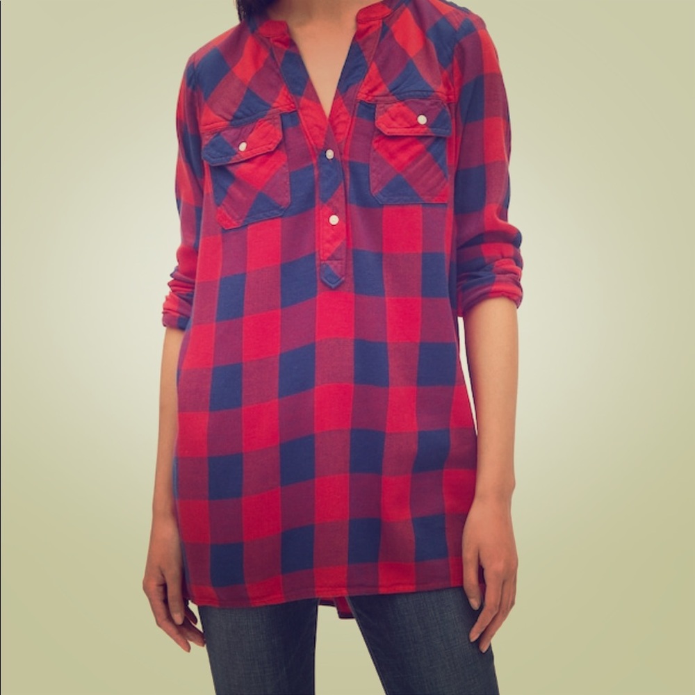 Plaid tunic
